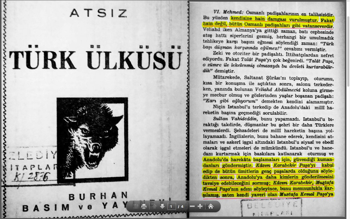 cengizozakinci's tweet photo. Meraklısına:
Hüseyin Nihal Atsız'ın 19 Mayıs, Mustafa Kemal, Vahdettin, 40.000 altın ve Osmanoğulları konusunda yazdıkları: (Türk Ülküsü, 1. Basım, 1956) https://t.co/f1VhifwYA9
