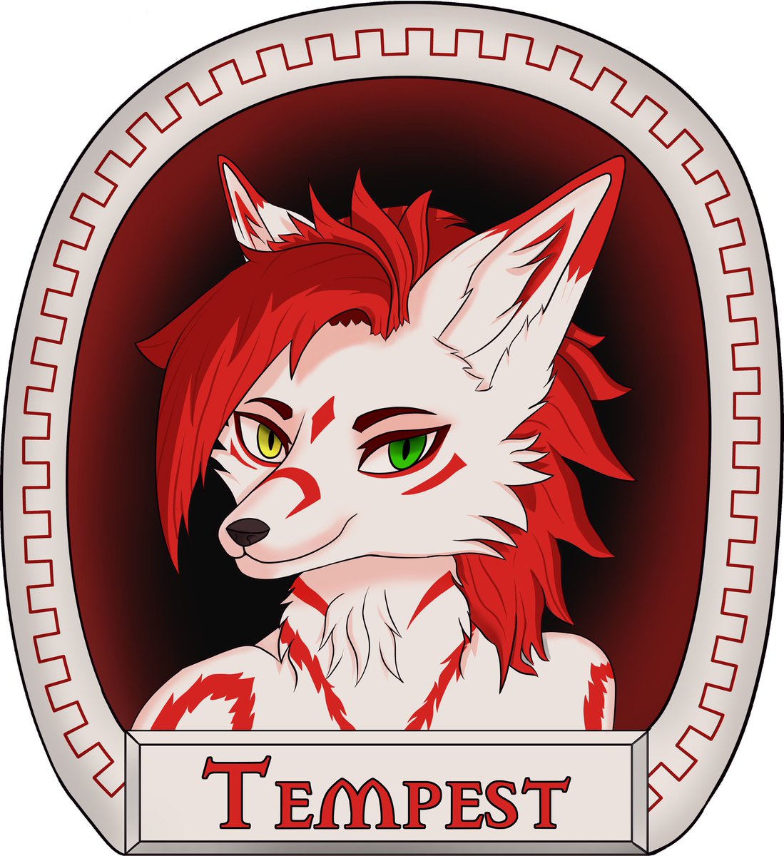 TempestFur's tweet photo. Got a badge made by a friend and he did a great job https://t.co/TdVOGDNx4K