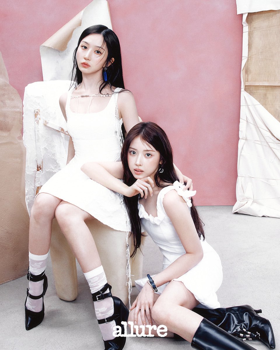 jiwooszone's tweet photo. #JIWOO #지우 &amp; #HAEWON #해원 for allure korea june issue 🩷🤍 https://t.co/SHKhSFyGsR