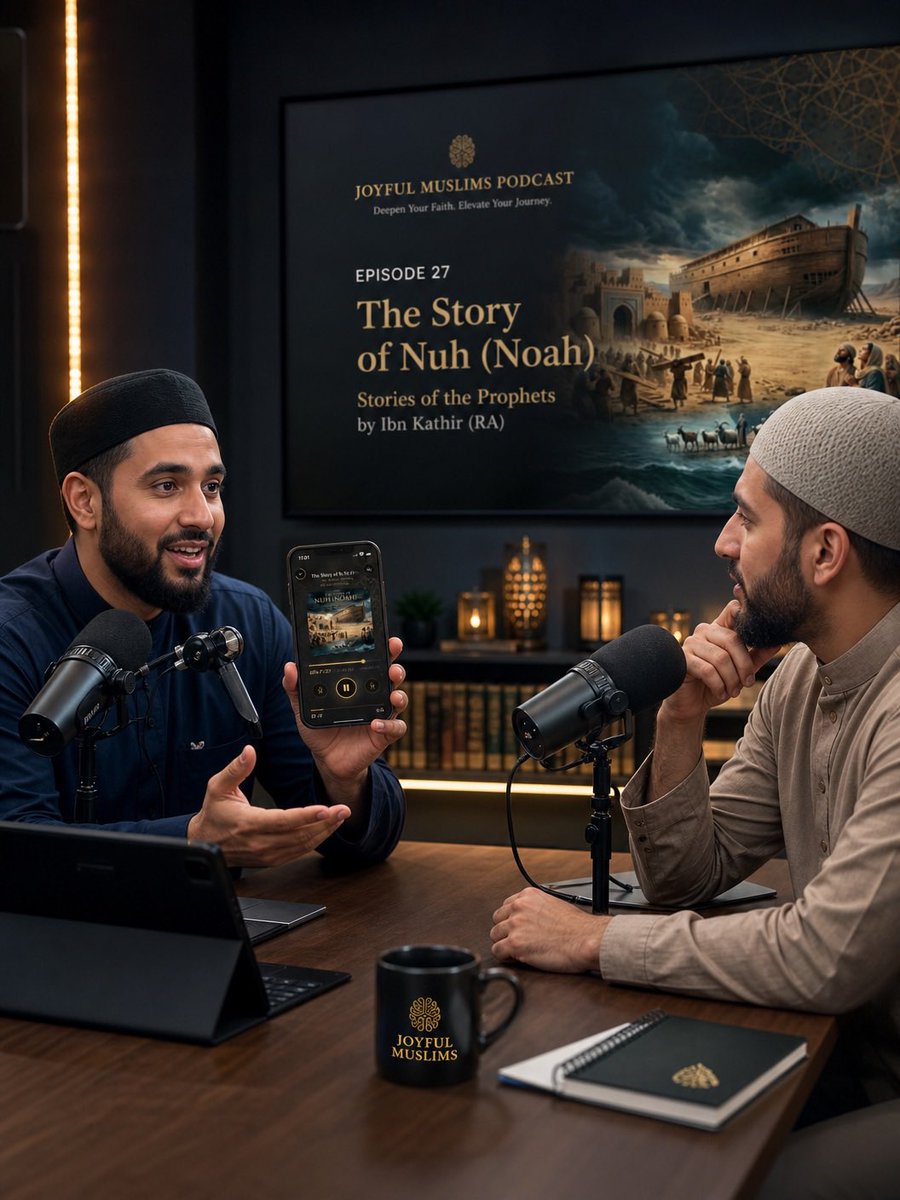 JoyfulMuslims's tweet photo. We can only fit so much into one episode.

The full story of Nuh (عليه السلام) — every ayah, every lesson, narrated in full.

You deserve the whole story. Not the summary.

🎧 Joyful Muslims — link in bio. Free tier, no card.

https://t.co/rh2FAiqiBp https://t.co/nYqCsnkCul
