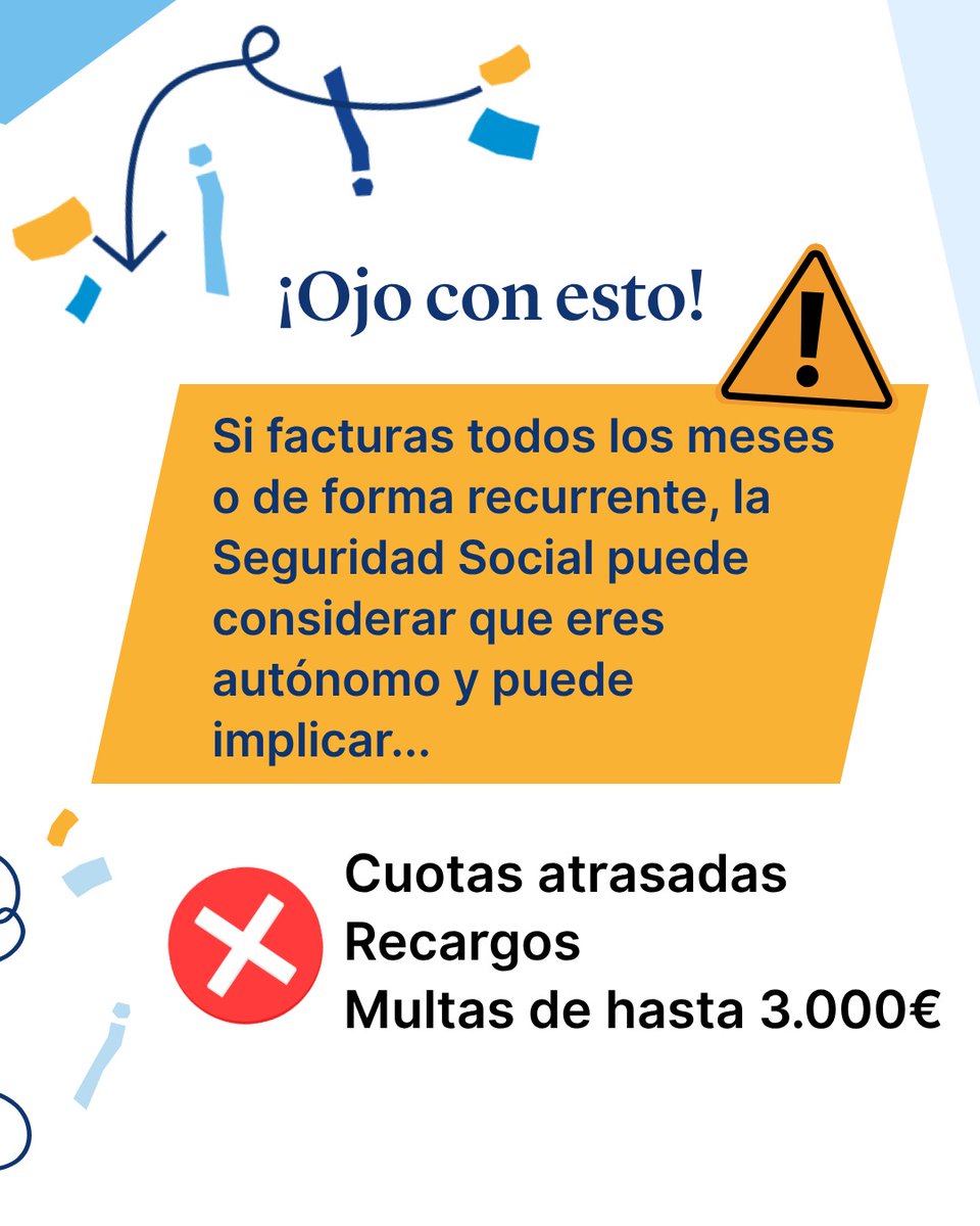 Billin_ES's tweet photo. 🤔¿Puedo facturar sin ser autónomo?

⚠Sí. Pero con condiciones. 

📝 En esta guía te explicamos cómo hacerlo, cuál es el límite de facturación sin tener problemas legales y cómo evitar posibles sanciones: https://t.co/dmxU1dpCRw

#Autónomos #TSFacturasBillin #Emprendedores https://t.co/2NEVWSpAUR