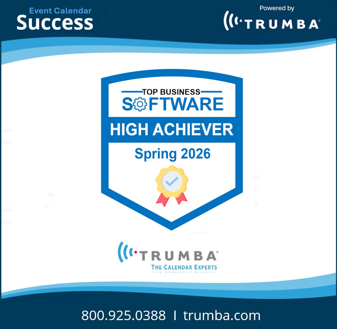 Trumba's tweet photo. We've happy to announce Trumba has received a @TopBusinessSoft  Spring High Achiever Award. Since it's awarded based on high-rated user reviews, we'd like to thank the reviewers (for placing Trumba in the top 10% of favorably reviewed products!) https://t.co/4IqQI0JGIK https://t.co/h0kROxr2On