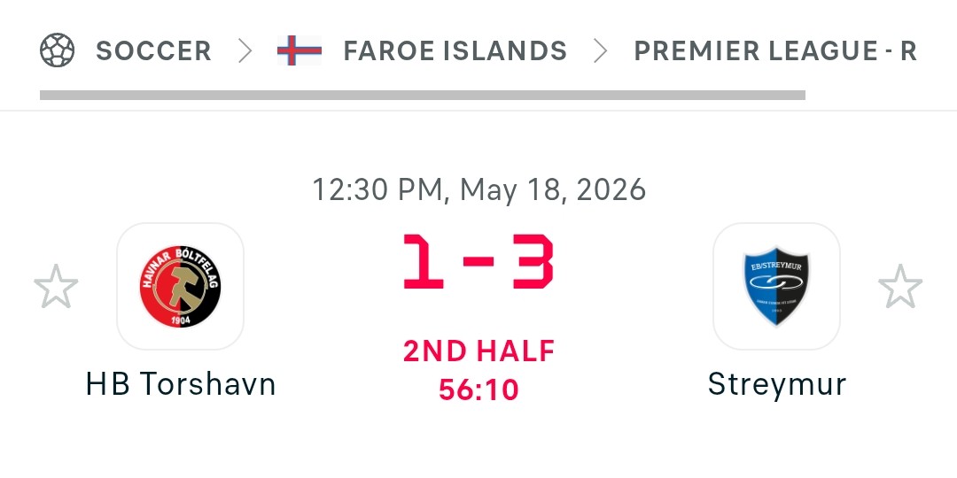 MONEYLINEMATH15's tweet photo. (+6U) ✅️✅️✅️✅️

#FAROEISLANDS 🇫🇴 
⚽️🇫🇴 HB TORSHAVN / STREYMUR
(OVER 3.5 /+120) 5u ✅️💰

#GamblingX #Gamblingtwitter #Soccerpicks #Soccertipster #Futbol #Futboltips #Soccerbetting https://t.co/uL4KGafKkl