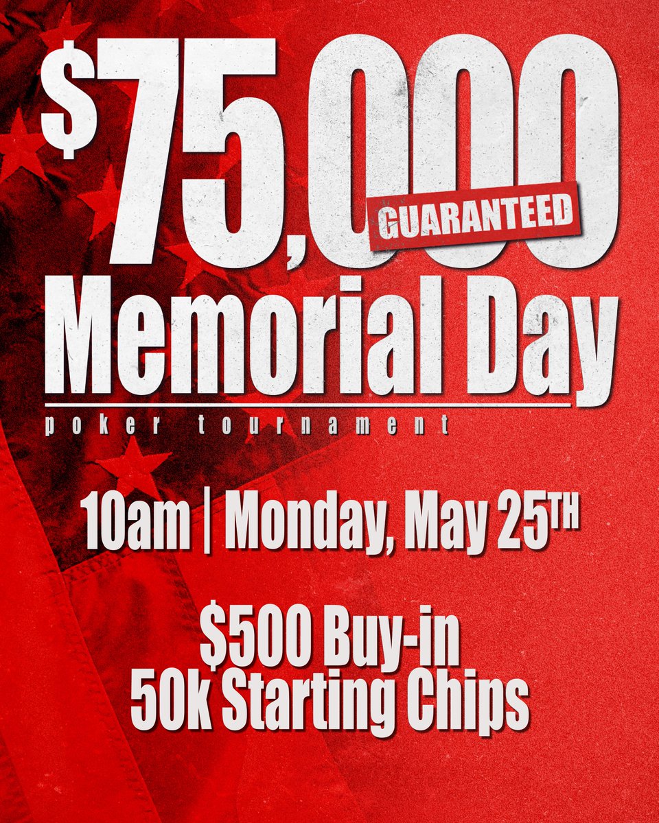 PlayHPC's tweet photo. one of our biggest tournament guarantees yet!

registration ends at 2:30PM

view https://t.co/p1g8Dw9yTt for more details

GETR-000100 | Gambling problem? Call 1.800.GAMBLER https://t.co/jNAqQ3qjQi