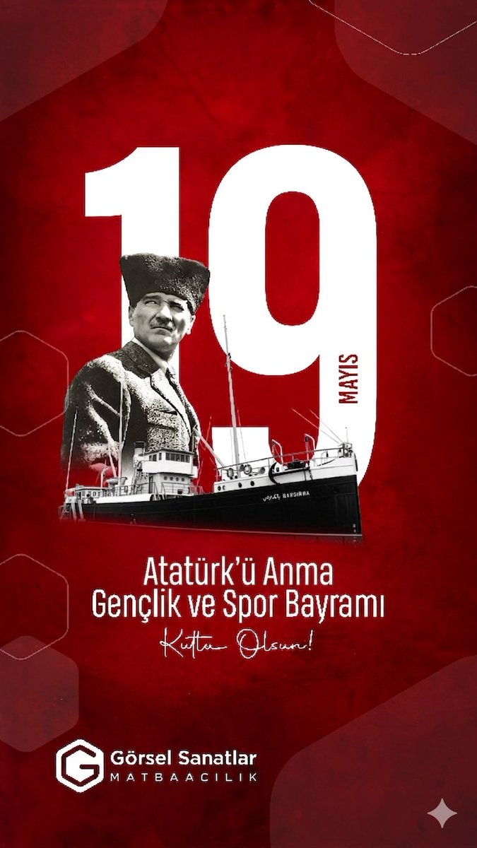 gspackagingtr's tweet photo. 19 Mayıs 1919, bağımsızlığa atılan ilk adımdır. 🇹🇷
​Gazi Mustafa Kemal Atatürk'ün açtığı yolda, gençliğin gücüyle hep daha ileriye gideceğiz.
​19 Mayıs Atatürk'ü Anma, Gençlik ve Spor Bayramımız kutlu olsun! 🇹🇷
​ #AtatürküAnmaGençlikveSporBayramı
#19mayıs1919 https://t.co/StLCODDqSS