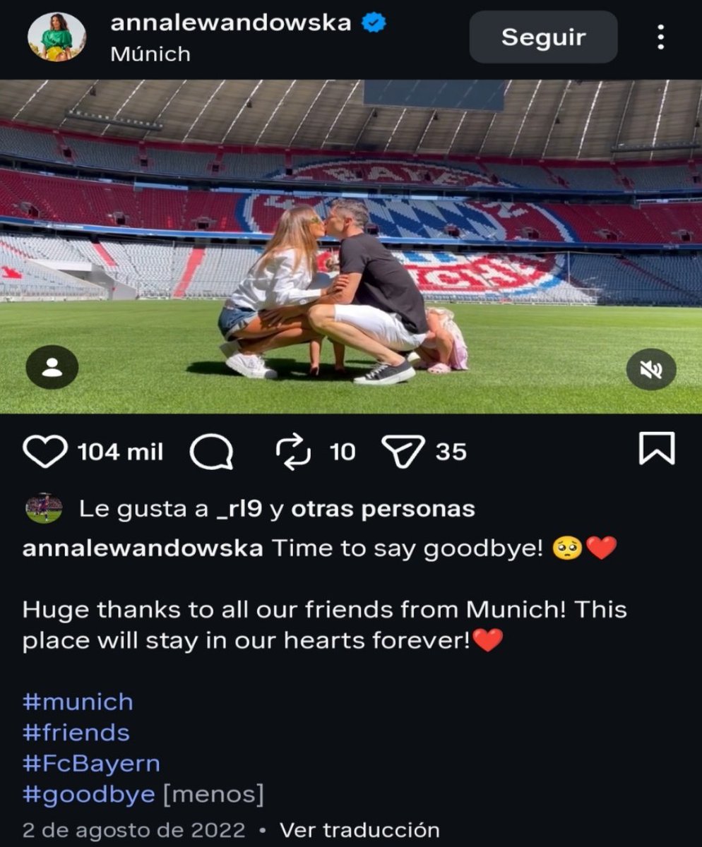 LxoMessismoFCB's tweet photo. Comparad la diferencia de mensajes entre la despedida de Anna Lewandowska del Bayern y del Barça

Su marido estuvo 8 años en el Bayern y solo 4 en el Barça https://t.co/z53U8C1FyF