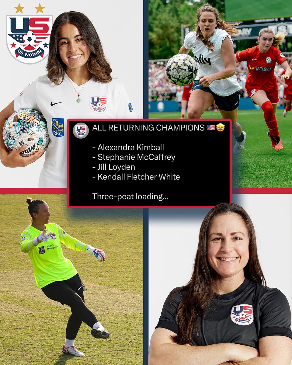 USWomenTST's tweet photo. COMING FOR THREE 🏆🏆🏆

- Alexandra Kimball
- Stephanie McCaffrey 
- Jill Loyden 
- Kendall Fletcher White 

TICKETS: https://t.co/GnC3QfARo8 https://t.co/sUKiWyX4gz