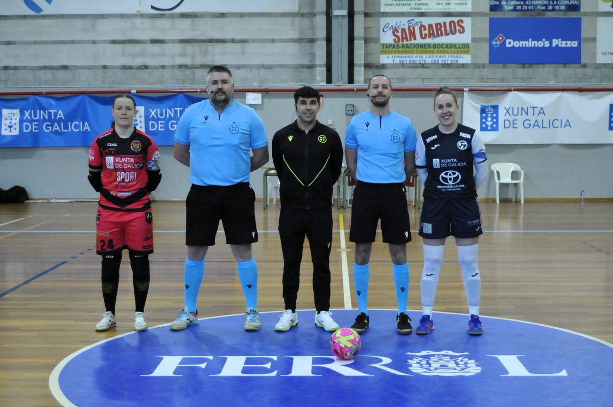 CTAFSdaRFGF's tweet photo. ⚽𝗣𝗔𝗥𝗧𝗜𝗗𝗢𝗦 𝗦𝗘𝗠𝗔𝗡𝗔 𝗱𝗼 𝟭𝟭 𝗱𝗲 𝗠𝗔𝗜𝗢 𝗮𝗼 𝟭𝟳 𝗱𝗲 𝗠𝗔𝗜𝗢⚽

Partido #2ªdivisión_feminina_fs
⚽Valdetires Ferrol F.S.F. vs F.C. Meigas
👉Franco A. Campagnoli, Juan R. Juan e  Julián Rodríguez

📸Adán Puentes

#tempada25_26 https://t.co/lpTx7ApwdH