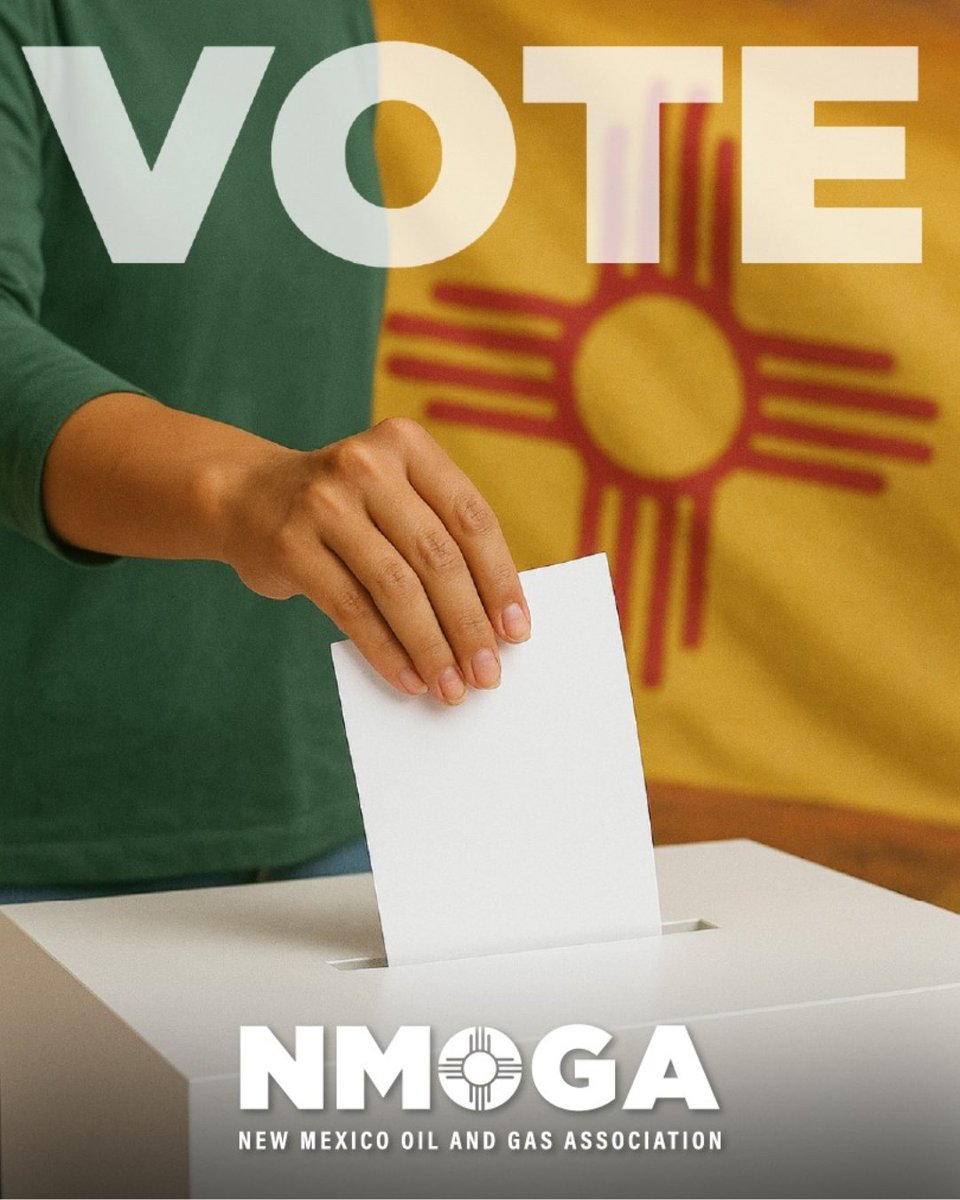 NMOilAndGas's tweet photo. Early voting for the 2026 NM Primary is happening NOW! 🗳

✅ Early Voting Ends May 30th
✅Election Day is June 2nd
✅ Check your voter registration status here: https://t.co/SIDnUGLibI

NM's future is decided by those who show up. Be one of them.

#NMPrimary #EarlyVoting #VoteNM https://t.co/sHOfTvzfPF