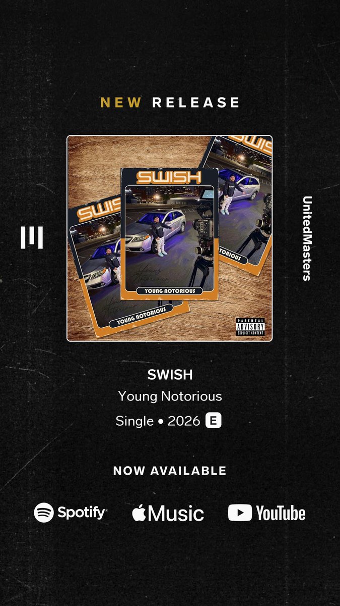Chief_notorious's tweet photo. Young Notorious - SWISH go check it out it’s in the untiedmaster sync library it’s pre cleared ‼️ @nba @nba2k @nike @adidas #sync #music  https://t.co/rOyAchkURQ https://t.co/CaYsg4mfk7