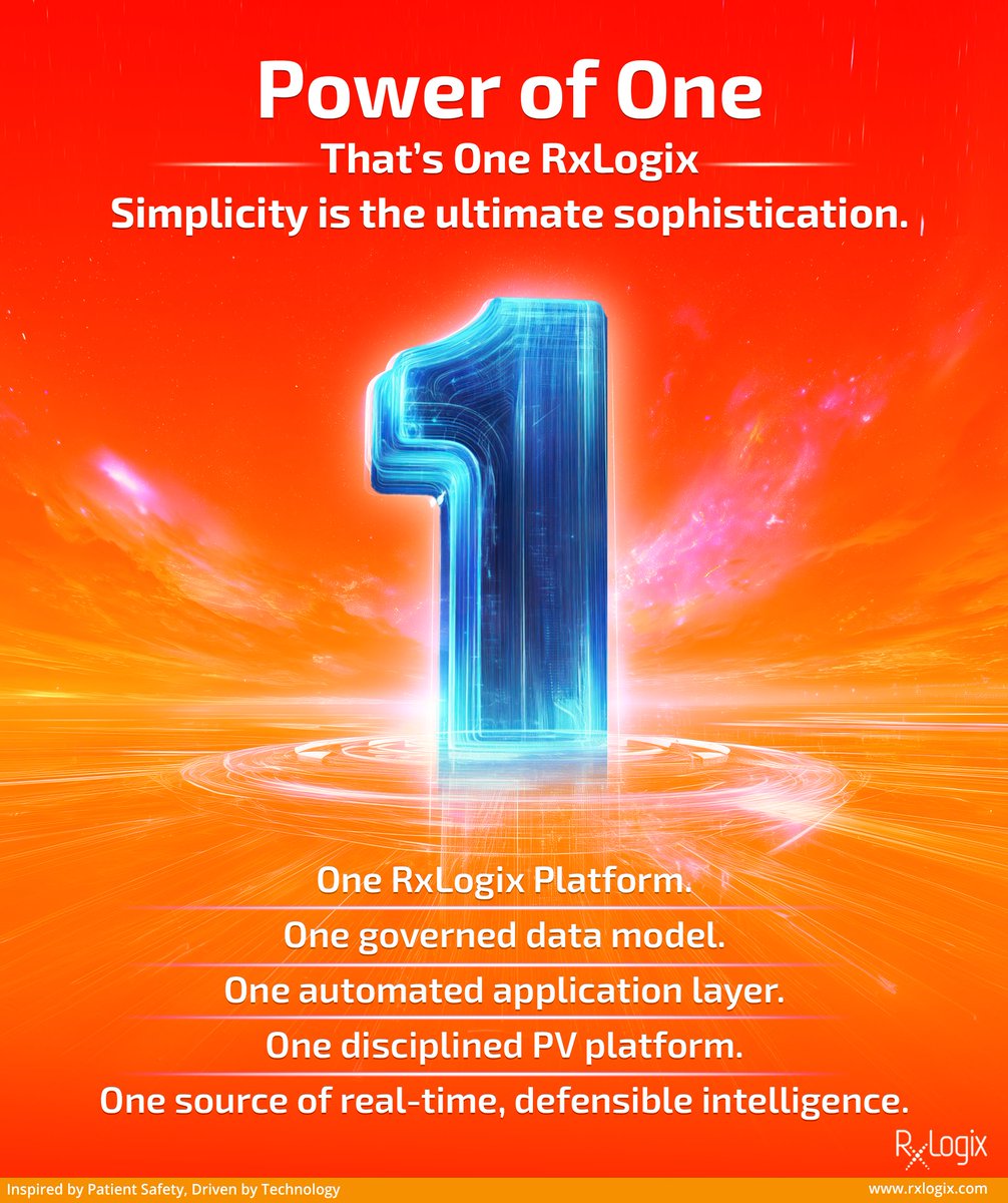 RxLogix's tweet photo. By unifying case processing, signal detection, analytics, reporting, &amp; surveillance into one integrated ecosystem, RxLogix helps organizations reduce operational complexity while strengthening compliance &amp; inspection readiness. https://t.co/UTvpQkwu9w