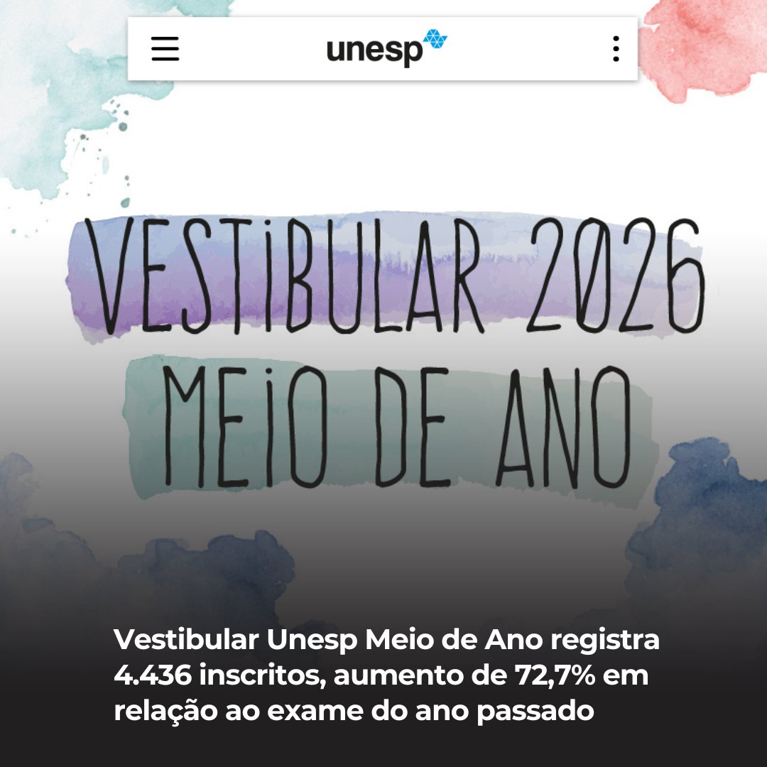 A Unesp divulgou a relação candidato/vaga do Vestibular Meio de Ano ...