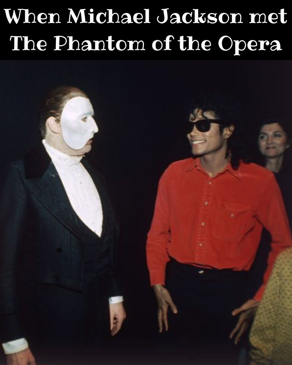 MirrorMelody's tweet photo. Michael Jackson was a big fan of Musical Theatre and The Phantom of the Opera was his favourite production, which he visited many times. For a long time Michael and Andrew Lloyd Webber discussed ... (more: https://t.co/Y65CeSmDac )

#michaeljackson #phantomoftheopera https://t.co/N2Uwd7sEb3