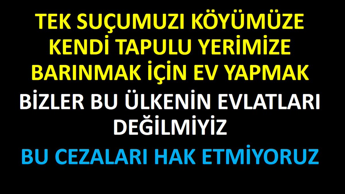 Köy Evlerimize Dokunmayın tweet media