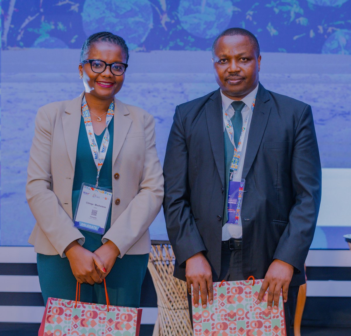 EACCASSOA's tweet photo. Ms. Chinga Gwiza-Mazhetese, @icaoesaf and Mr. Francis Mwangi, @CAA_Kenya, highlighted Sustainable Aviation Fuel (SAF) progress and CORSIA implementation, in driving toward a sustainable aviation sector.
#AviationExcellence https://t.co/sB5TCrcUhi