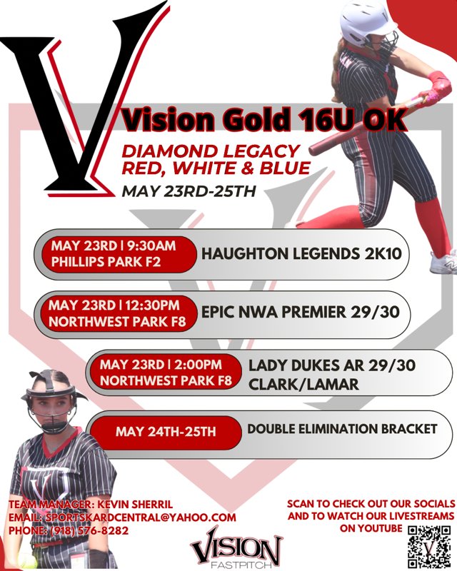 Vision_Gold_OK's tweet photo. Vision Gold OK is back in action this weekend! https://t.co/3kb5jZzk3z