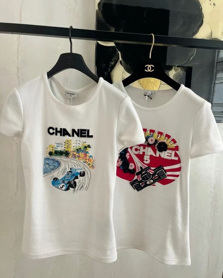 chanel F1 t-shirt