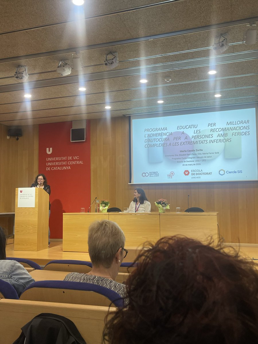 TR2Lab's tweet photo. Marta Casals presented her doctoral thesis📖 at the International Nurses Day in Osona at @uvic_ucc 

Read more at ➡️ https://t.co/NY7eWOP97Y https://t.co/SPEp46nliu