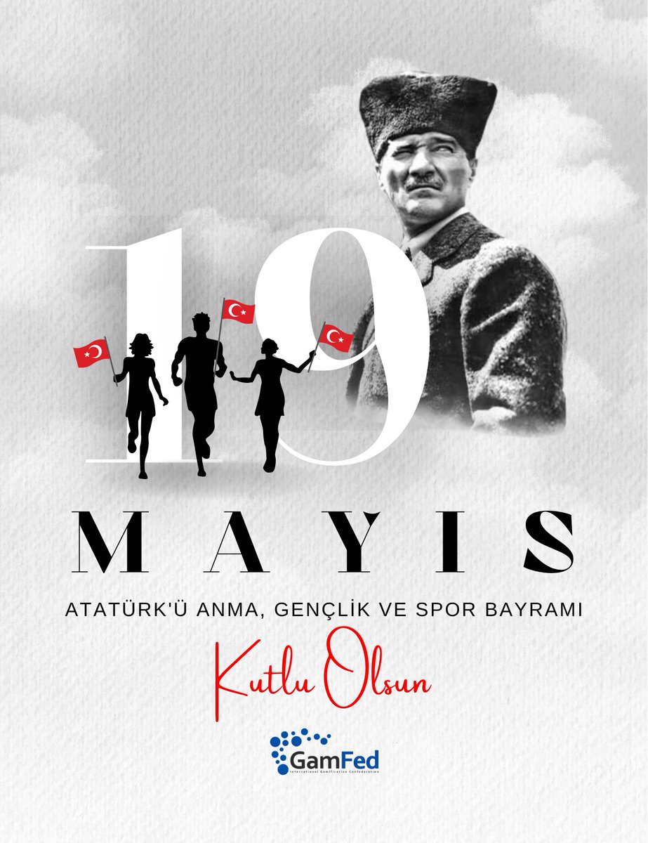 GamfedTurkiye's tweet photo. Gazi Mustafa Kemal Atatürk’ün Samsun’a ayak bastığı 19 Mayıs, inanç, azim ve mücadele meşalesinin yandığı gündür…

19 Mayıs Atatürk’ün Anma, Gençlik ve Spor Bayramımız Kutlu Olsun!🇹🇷 https://t.co/UIvmEnNH3Z