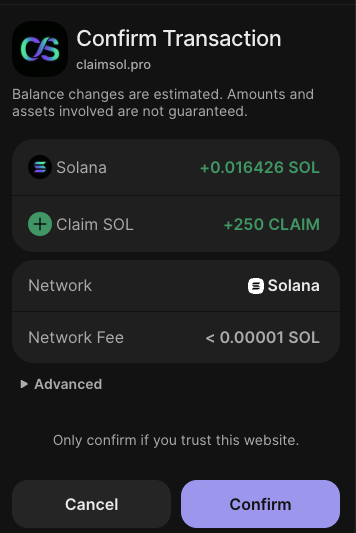 ClaimSol_'s tweet photo. Big update for Phantom users 

You can now reclaim your solana:So11111111111111111111111111111111111111112  with a clean transaction confirmation no warning messages anymore 

Everything is working smoothly.
Phantom listing on the way 👀
@phantom https://t.co/gKwFHPPdFW