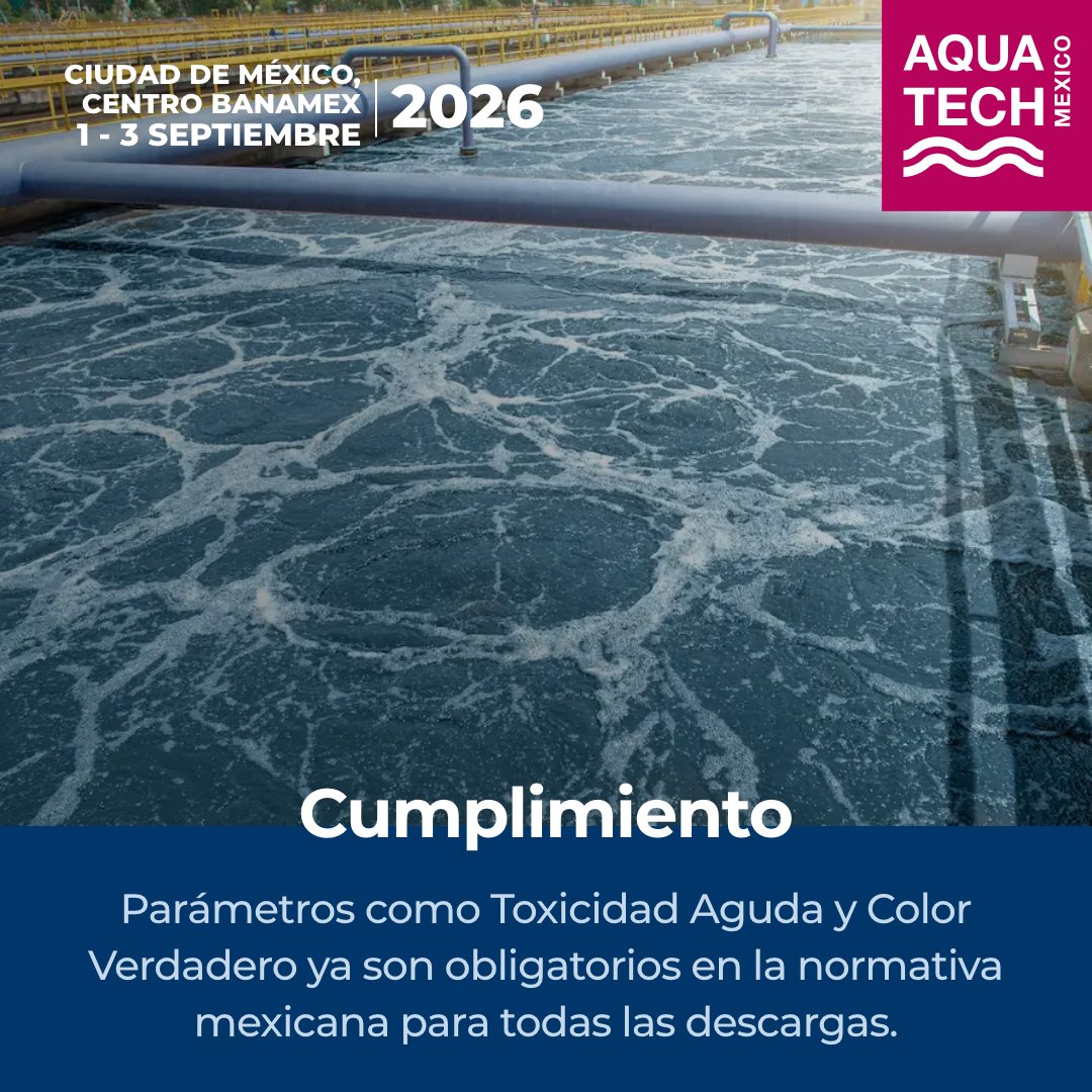 Aquatech_Mex's tweet photo. 💧🏭 ¿Tu estrategia hídrica es un gasto o una inversión?
El tratamiento de aguas residuales es un motor para dar certeza operativa a las industrias y reducir la presión sobre los recursos hídricos del país. 

https://t.co/sipabFtMEi   

📌 1-3 septiembre | Centro Banamex, CDMX https://t.co/wHSAJuNxkb