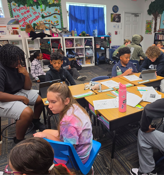 BrandonAcademy's tweet photo. 8th-grade students created Spanish children's books and read them to 4th grade!

#BrandonAcademy #bacommunity https://t.co/FLViO0Wo8S