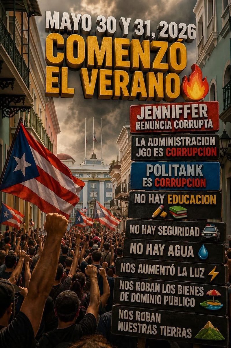 PRexitBook's tweet photo. Verano 2026

El PNP está destruyendo a Puerto Rico y nuestro futuro. 

El PNP odia a Puerto Rico https://t.co/zwIKObSTAa