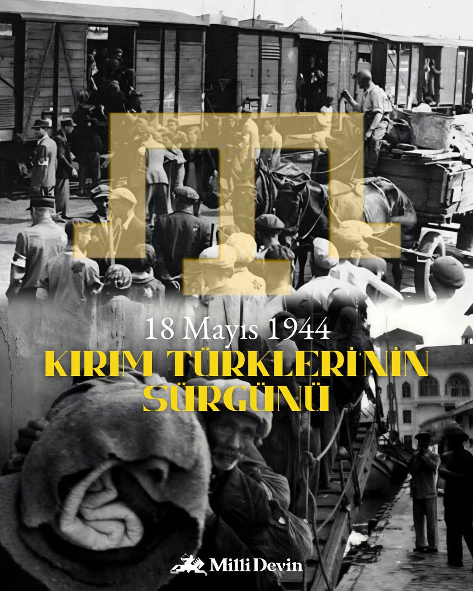 millidevindergi's tweet photo. Stalin tarafından Kırım Türklerine uygulanan sürgün ve türlü işkenceleri lanetle anıyor, işkenceler yüzünden hayatını kaybeden Türkleri rahmetle anıyoruz.

#Kırım #kırımtatarsürgünü #millidevin https://t.co/pkl2ThDQuu