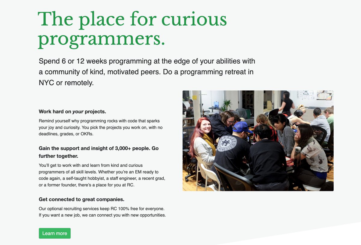 recursecenter's tweet photo. Our website automatically updates as more people come to join a batch at the Recurse Center. Today, we finally hit 3,000 people!  

Thank you to everyone in our growing community! RC couldn't exist without you all. 👫👩🏽‍🤝‍👩🏼👬 https://t.co/s1iiN48OdI
