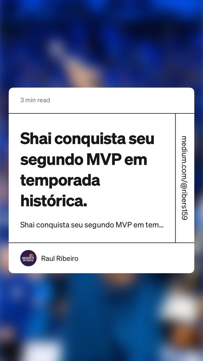 pautabasquete's tweet photo. Textinho falando do segund MVP do shai. https://t.co/9TEi7Tq3av https://t.co/AhuereRCcW