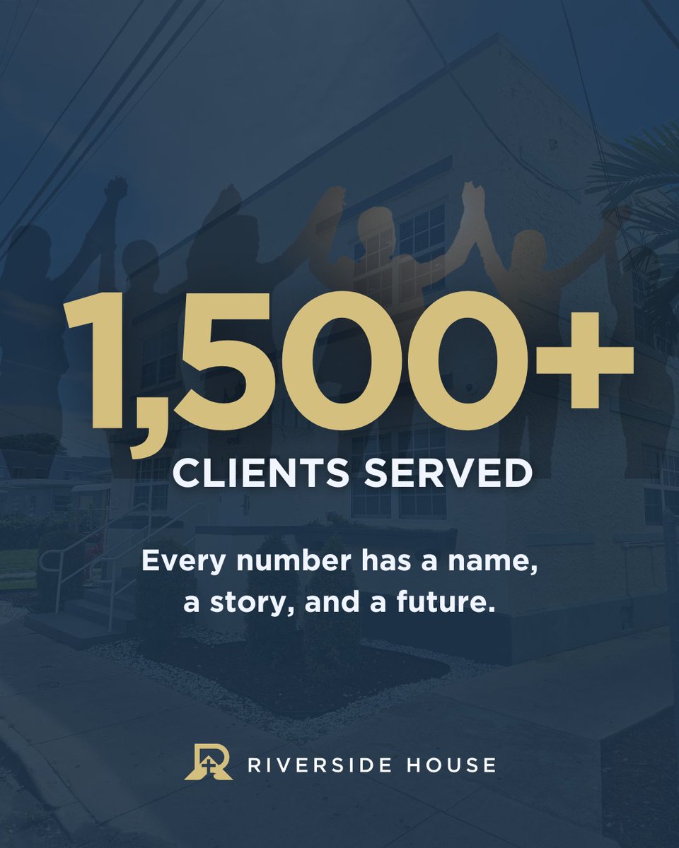 Riverside_House's tweet photo. Behind every number is a person striving for a better future 💙

Riverside House has supported 1,500+ individuals with housing, shelter, and community care, helping them rebuild with dignity, hope, and resilience.

Share to spread awareness and support this work. https://t.co/LBVNYngQ1k