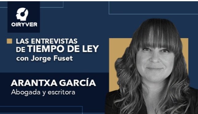 tiempodeley's tweet photo. En #tiempo de ley conversaremos con la abogada y escritora Arantxa García Roses.
https://t.co/tl2HCjUuNc
Escuchalo en https://t.co/aF0GltaqBr
https://t.co/5dJFh4UPyU
https://t.co/9zimPGeWrk
Presenta y dirige César Alcalá https://t.co/jcKFFV5yMm