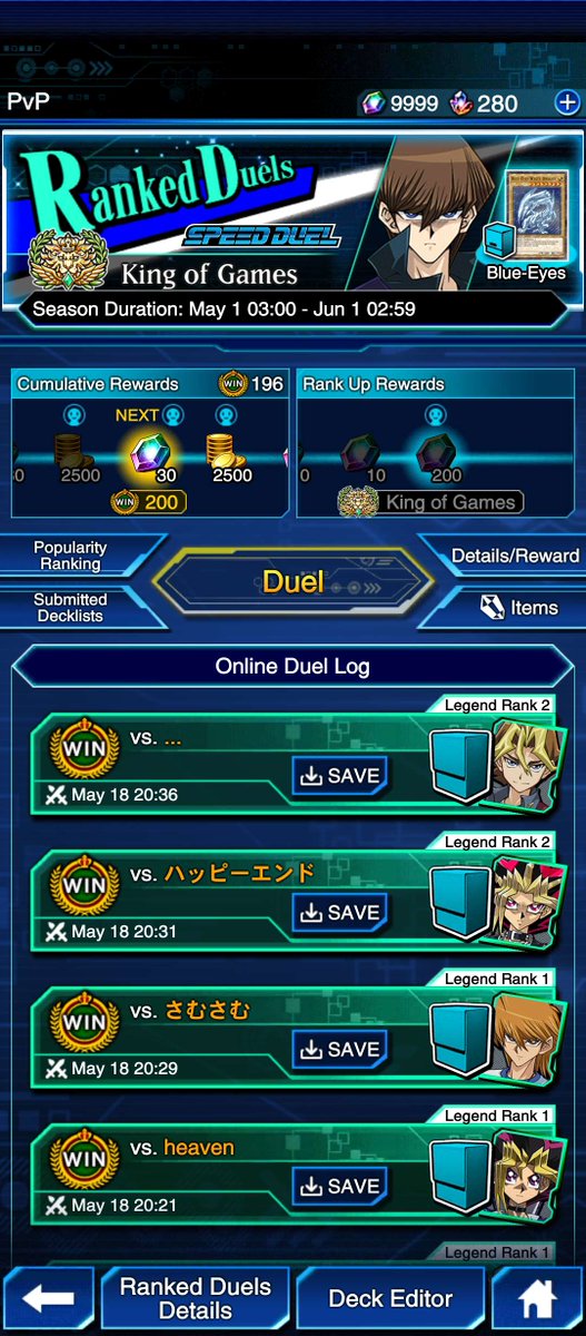 DiuanPL's tweet photo. May 2026 KoG

Deck: Blue-Eyes
Wins: 35 https://t.co/ko6dQJilyQ