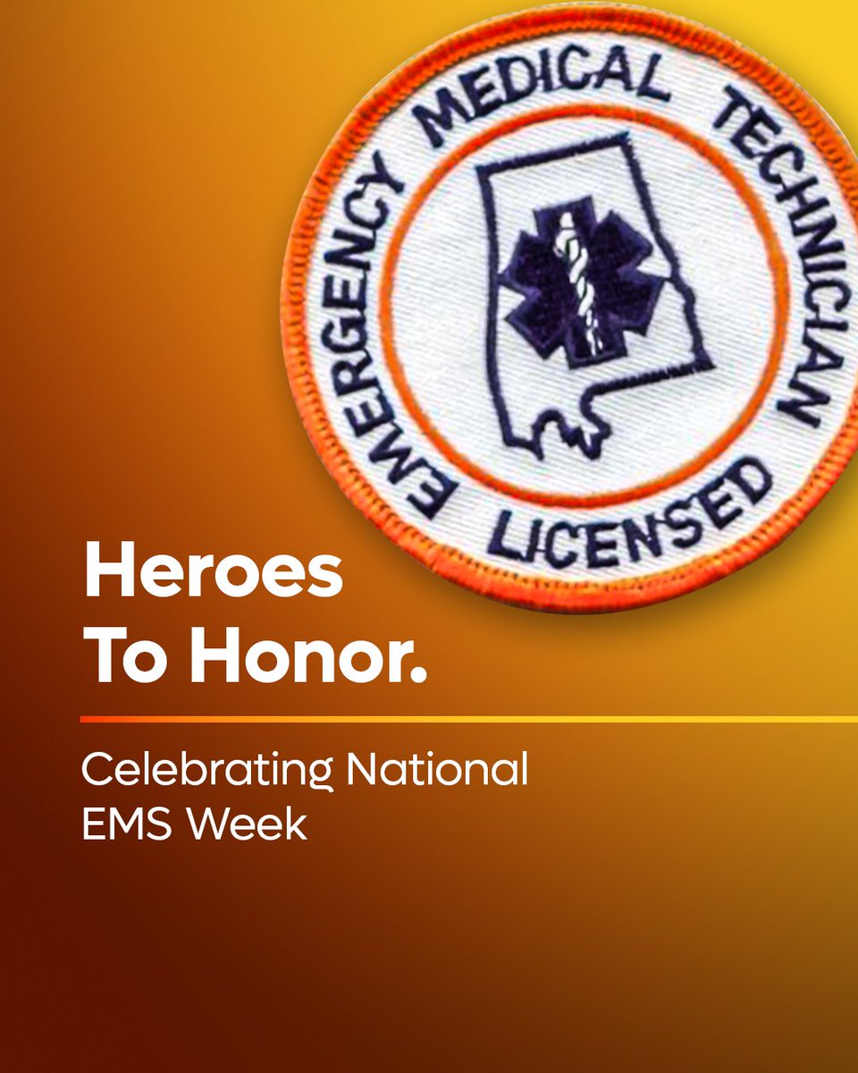 BBHealthAL's tweet photo. To all of our EMS heroes: We deeply appreciate your dedication to protecting lives and supporting our community. 🤍🚑

During #NationalEMSWeek, we honor the incredible individuals who deliver critical care day and night. https://t.co/bn44UidTkF