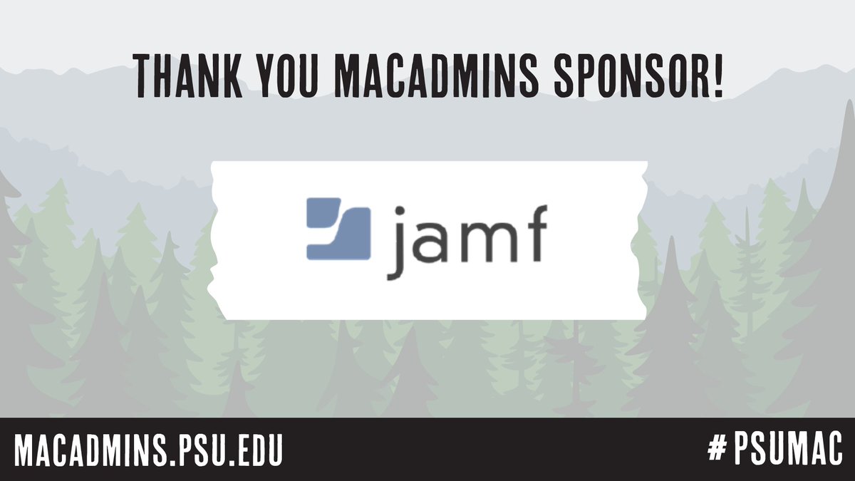 macadminsconf's tweet photo. From device management to security, Jamf continues to support Apple IT teams everywhere. 🍎
We’re excited to have them as a sponsor of MacAdmins 2026!

#psumac #macadmins https://t.co/qESukgeBbQ
