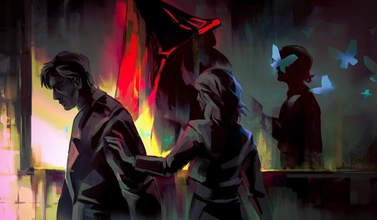 secretsofmist's tweet photo. Silent Hill splits the mind: Maria clings to an illusion of a "good" James hiding from his sins.
​But Mary holds Pyramid Head (the executioner) That's where the real James is: broken, guilty &amp; waiting for judgment. 📐⛓️
​You can't outrun the fog when the monster is you. 🌫️
​#SH2 https://t.co/64pxjvmkAC