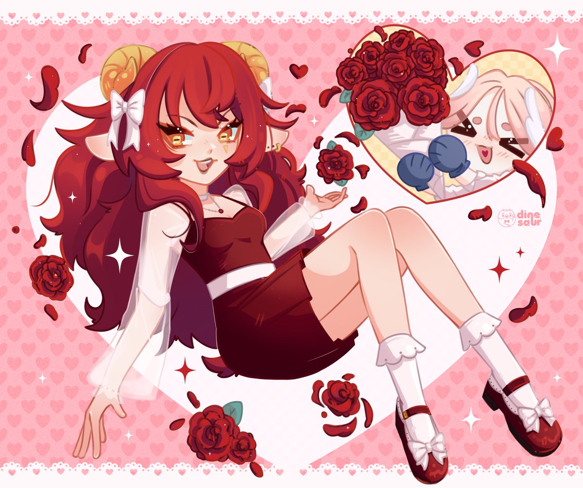 dine_saur's tweet photo. @Audrevil_Random Este lo hice hace unos meses para San Valentin! 🌹🥹 https://t.co/5u9M2OvD1O