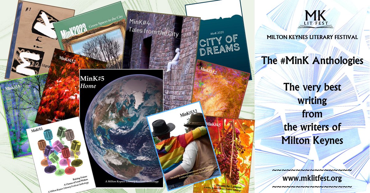 MKlitfest's tweet photo. Since 2018, MK Lit Fest has published 12 anthologies of the vert best of local writing: poetry, short stories and creative non-fiction. Treat yourself from our online bookshop today!

https://t.co/Ctcny0qOPM

#creativewriting 
#poetry 
#anthologies 
#flashfiction 
#shortstories https://t.co/qKeAs3h1JT