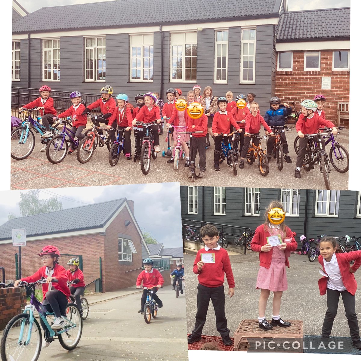 TownvilleIS's tweet photo. Tour De Townville
Key Stage 1 and afternoon nursery didn’t want to let a bit of rain get in their way this afternoon.
It was a joy to support several children who were new to bikes or scooters today,  as  it  was watching so many capable, confident riders.  Well done all 🚲 🛴 🤩 https://t.co/TIPQ2DSBRC
