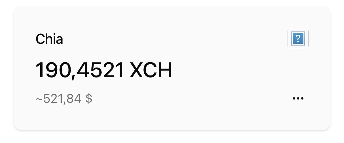 GreenModding's tweet photo. I’m buying 1 $XCH everyday  
Day 188-190 https://t.co/O06KbY9qf2