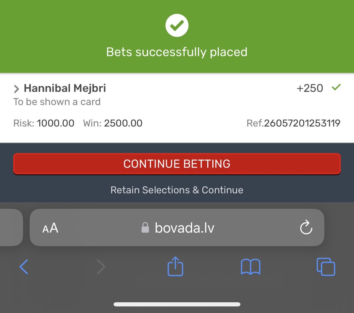 WagerWithWill's tweet photo. Hannibal Mejbri to be carded +250 .25u

Posting late 

#epl #fpl https://t.co/hNUzfk2i68