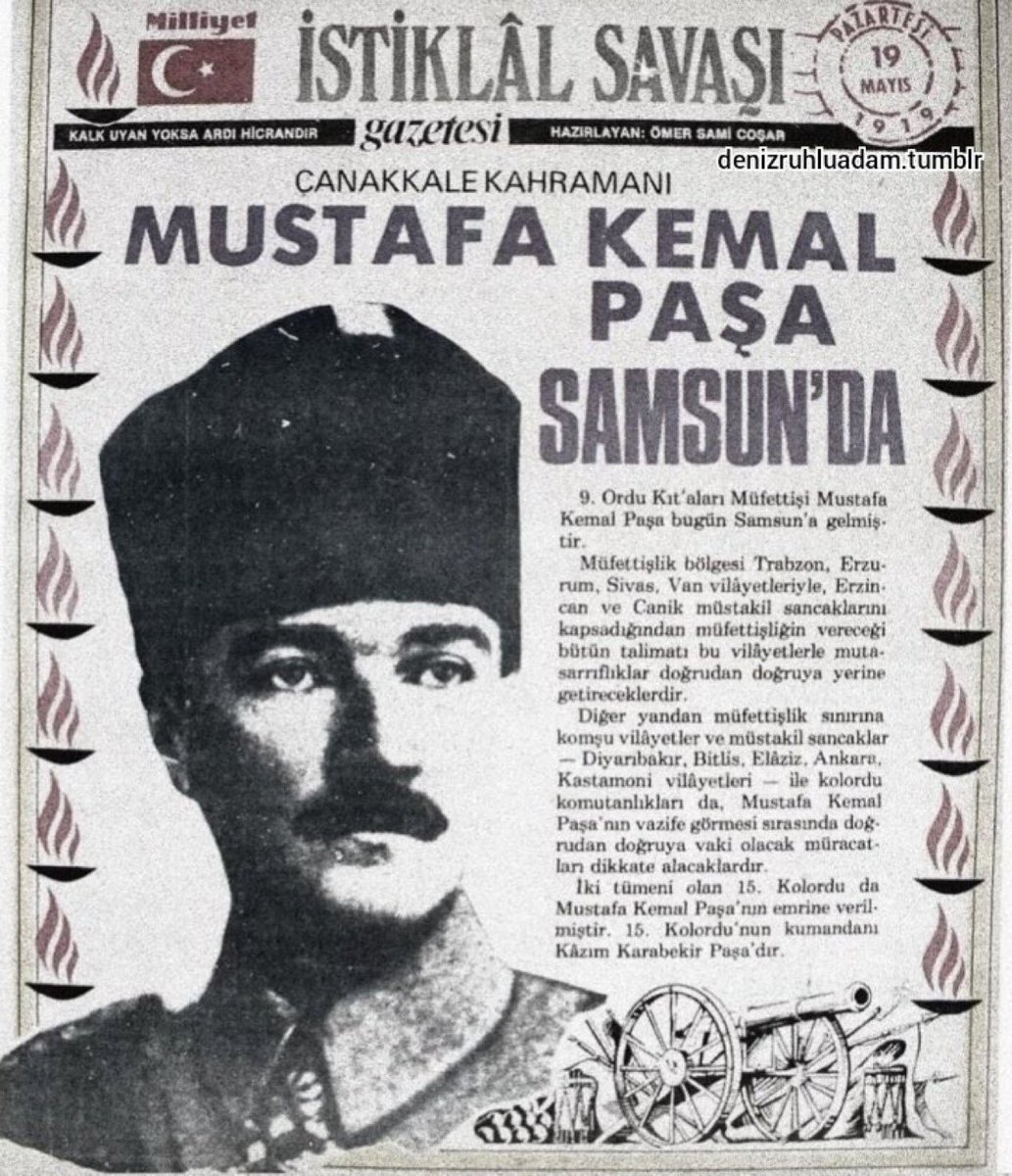 Savas_BOYAR's tweet photo. 107 Yıldır; 
Denize Ne Zaman Bakarsak Bakalım,
Vatanın Kurtarıcısını Görüyoruz..

“19 Mayıs Benim Doğum Günümdür” Diyecek Kadar Milletini Sevmişti.

Doğum Günün Kutlu Olsun ATAM..

#19Mayıs1919
#SamsundaDoğanGüneş 
#MustafaKemalATATURK https://t.co/U5RnFd5LVu