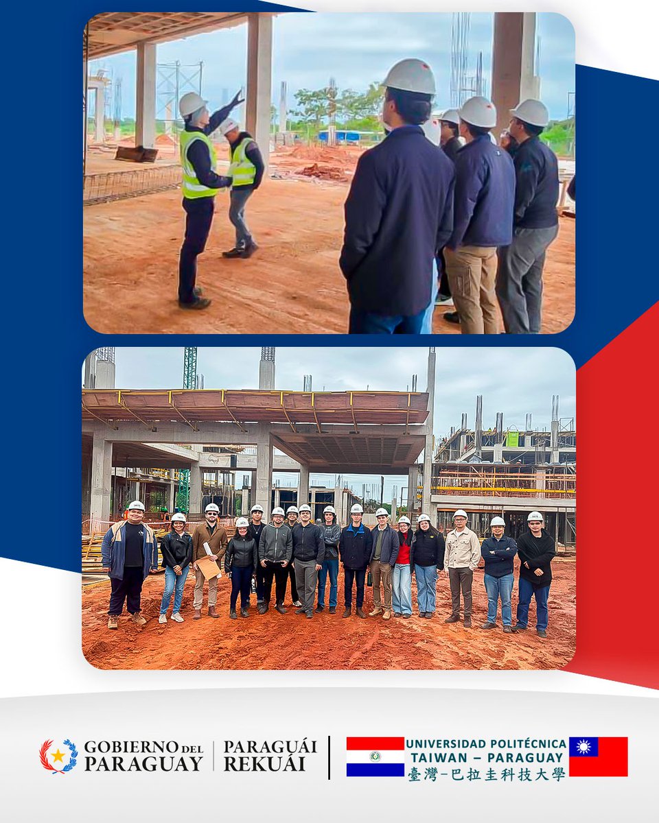 UPTP_py's tweet photo. Estudiantes de Ingeniería Civil e Ingeniería Electromecánica de la UPTP participaron en un recorrido técnico en la futura sede universitaria. 

La jornada vinculó la teoría académica con la práctica en obra, con el apoyo de profesionales egresados de la #UPTP https://t.co/K0x9o7gqSa