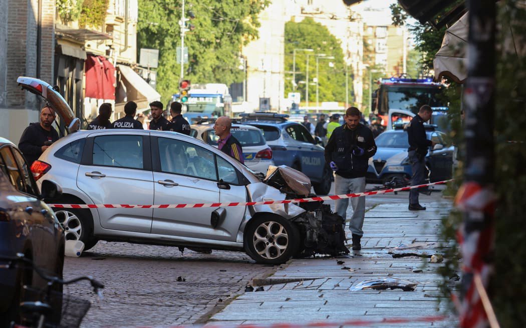 USAopens's tweet photo. 🇮🇹 | At least eight injured in car ramming in Italian city of Modena

The North African Muslim driver was arrested after deliberately driving into pedestrians and stabbing a bystander who tried to stop him.

The Italian PM Giorgia Meloni condemned the terror attack in Modena, Italy, but did not mention the Muslim North African attacker