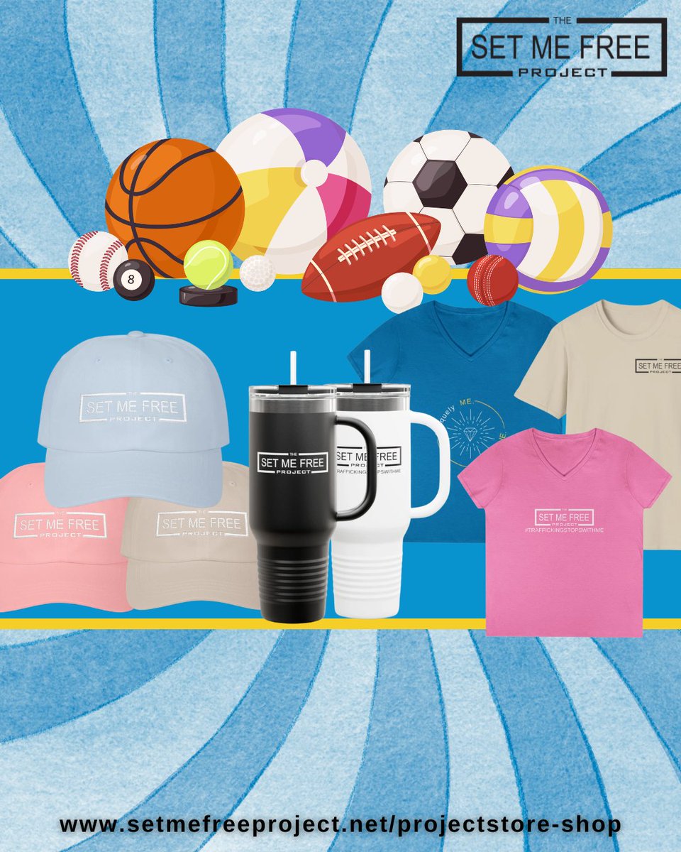 TheSMFProject's tweet photo. Long tournament weekends call for merch that keeps your eyes shaded and your body hydrated. 😎 You can directly support our mission to stop human trafficking before it starts by purchasing your summer ball cap from our merch store. Explore the shop by clicking the link below!

🔗 https://t.co/ugntvCUIiL