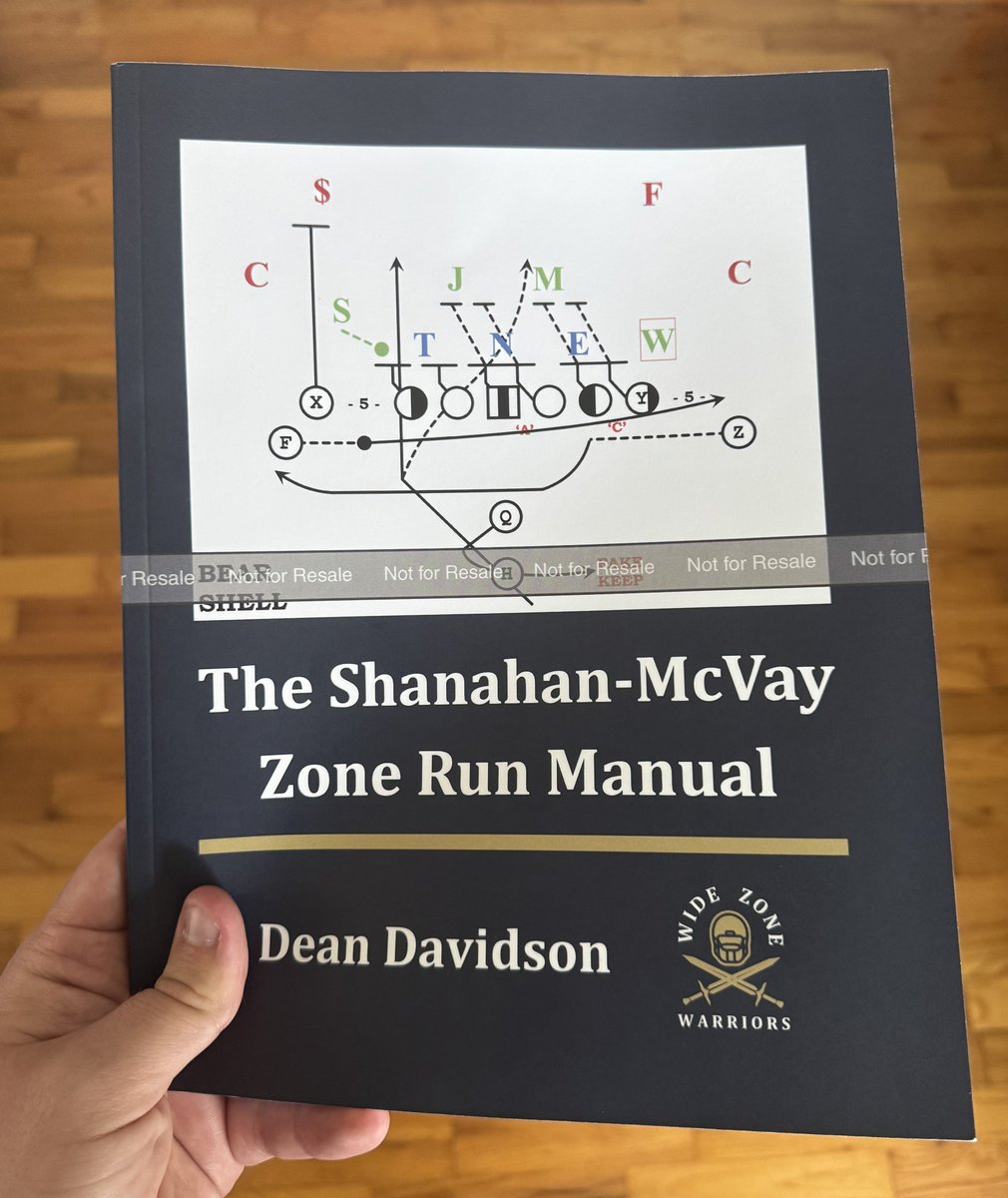WideZoneWarrior's tweet photo. I started studying this offense nearly 10 years ago. Nobody online was discussing the 2-3 leaked playbooks, so I had to teach myself.

This book is what I wish I had back then!

🏈37 concepts, clearly broken down
🏈Over 200 diagrams

Available this Friday! 

#WideZoneWarriors https://t.co/yK5gnWndlP