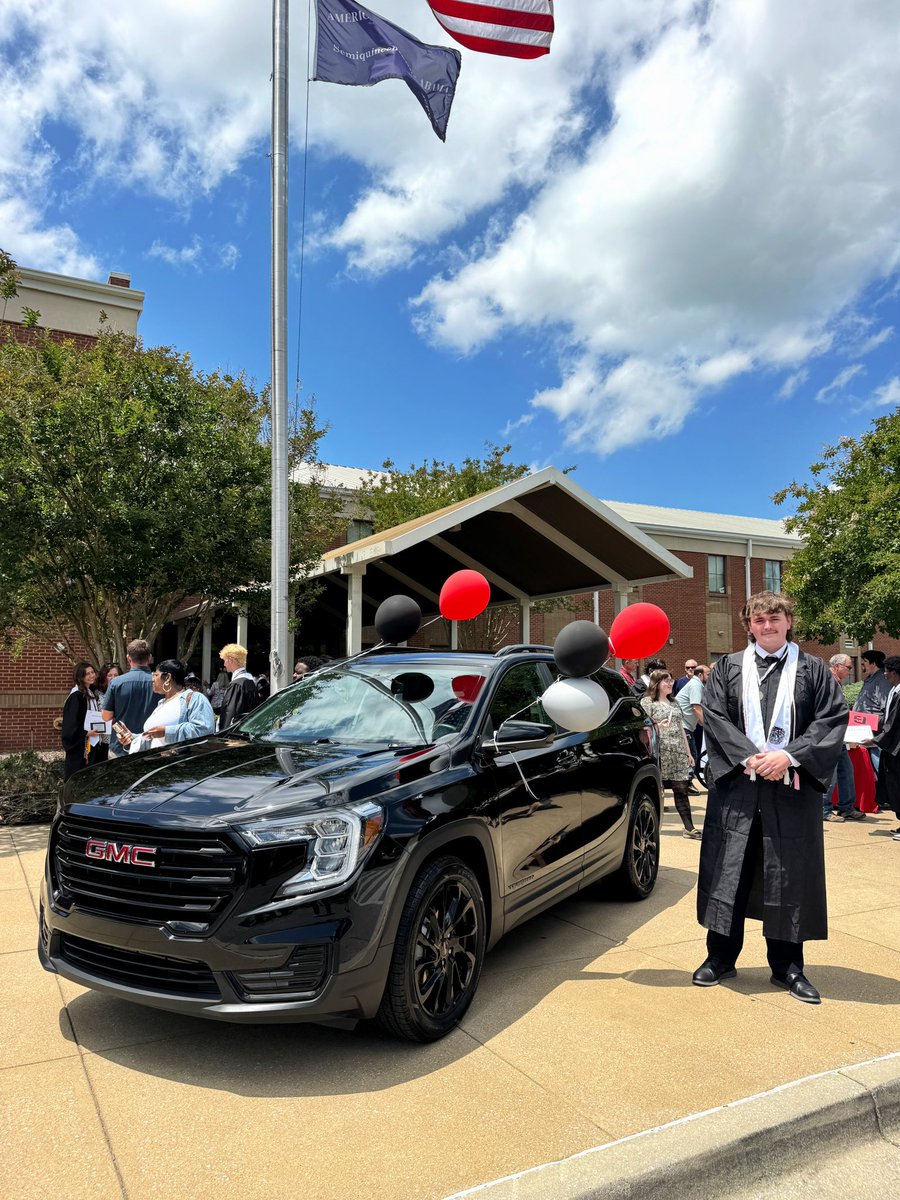 DevanLoweInc's tweet photo. We are thrilled to announce that Zach Sjoerdsma, from Southside High School, is the 2026 Devan Lowe Honor Roll Winner! 🎉 Please join us in congratulating Zach. 👏👏👏  He is the 19th honor roll student to win a car from our dealership. We hope you love your @GMC Terrain, Zach! https://t.co/t2Lq8BmSIE