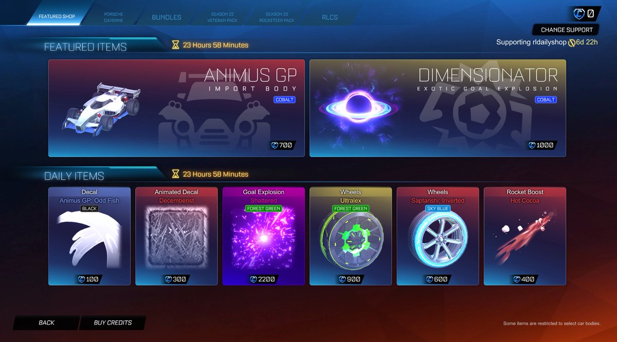 Rocket League Shop tweet media