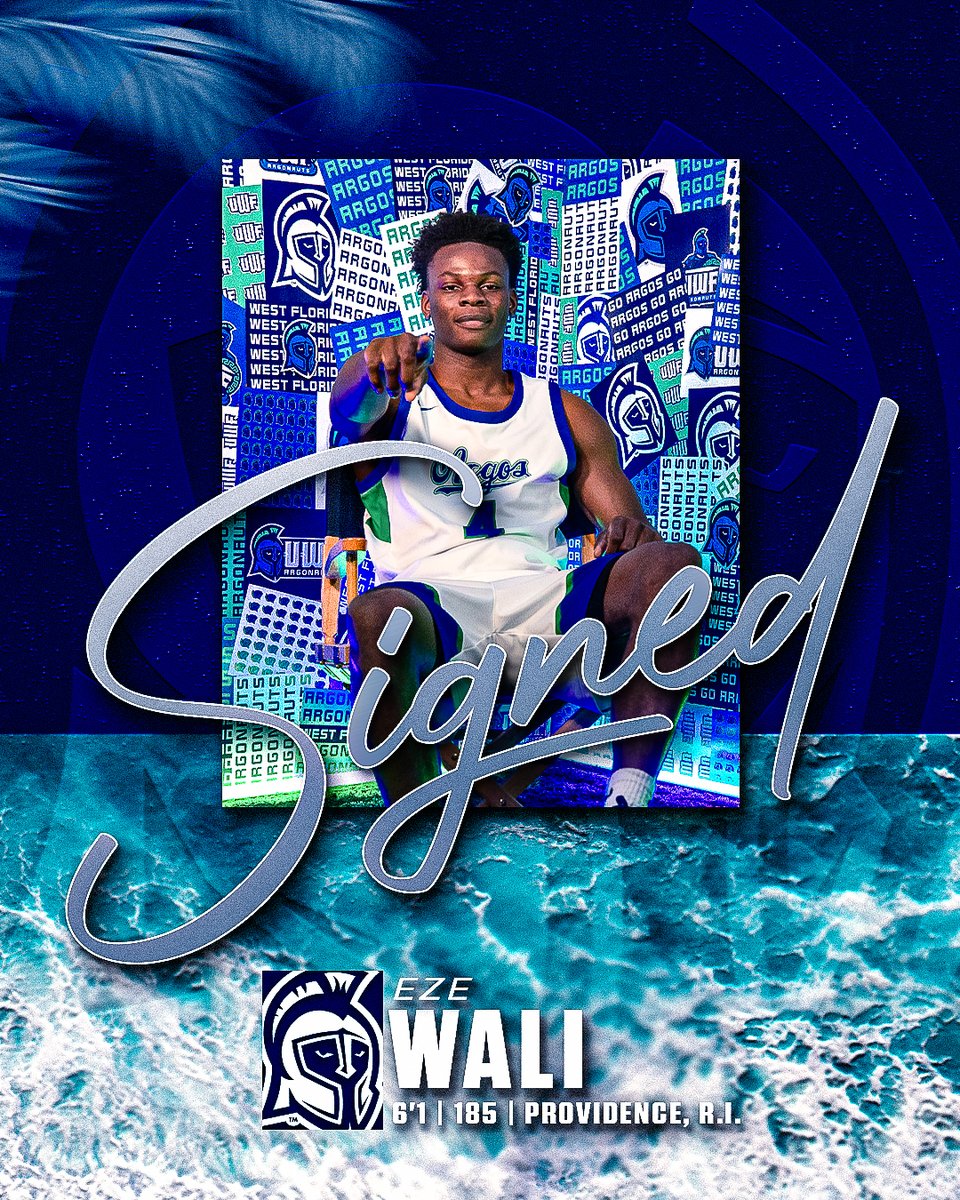 UWFMensBBall's tweet photo. 𝑾𝒆𝒍𝒄𝒐𝒎𝒆 𝒕𝒐 𝑷𝒆𝒏𝒔𝒂𝒄𝒐𝒍𝒂, 𝑬𝒛𝒆 ✍️

"Eze is a high-character young man with an infectious work ethic and a relentless approach to the game. We are excited to welcome Eze and his family to the Argonaut family." - Coach Smith

#goargos https://t.co/khKd8OgTdz