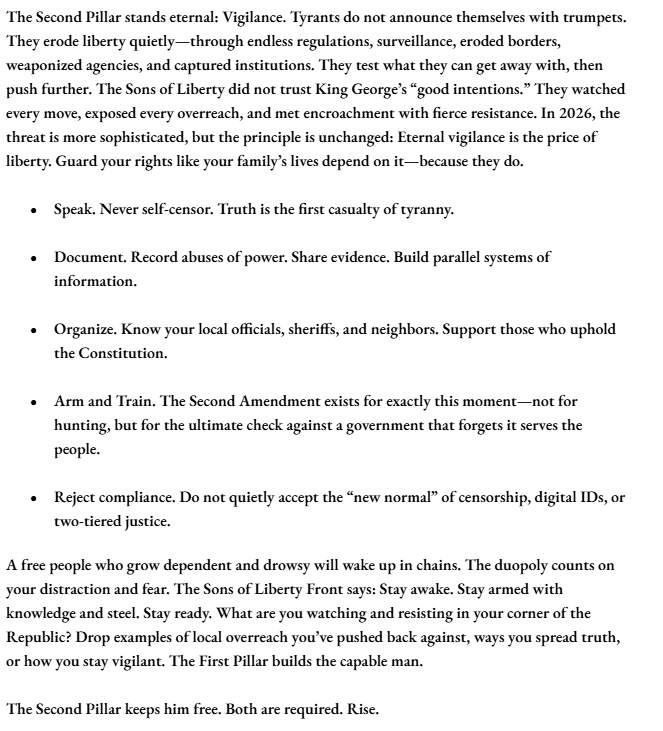 The Sons of Liberty Front (@OfSons31170) / Posts / X